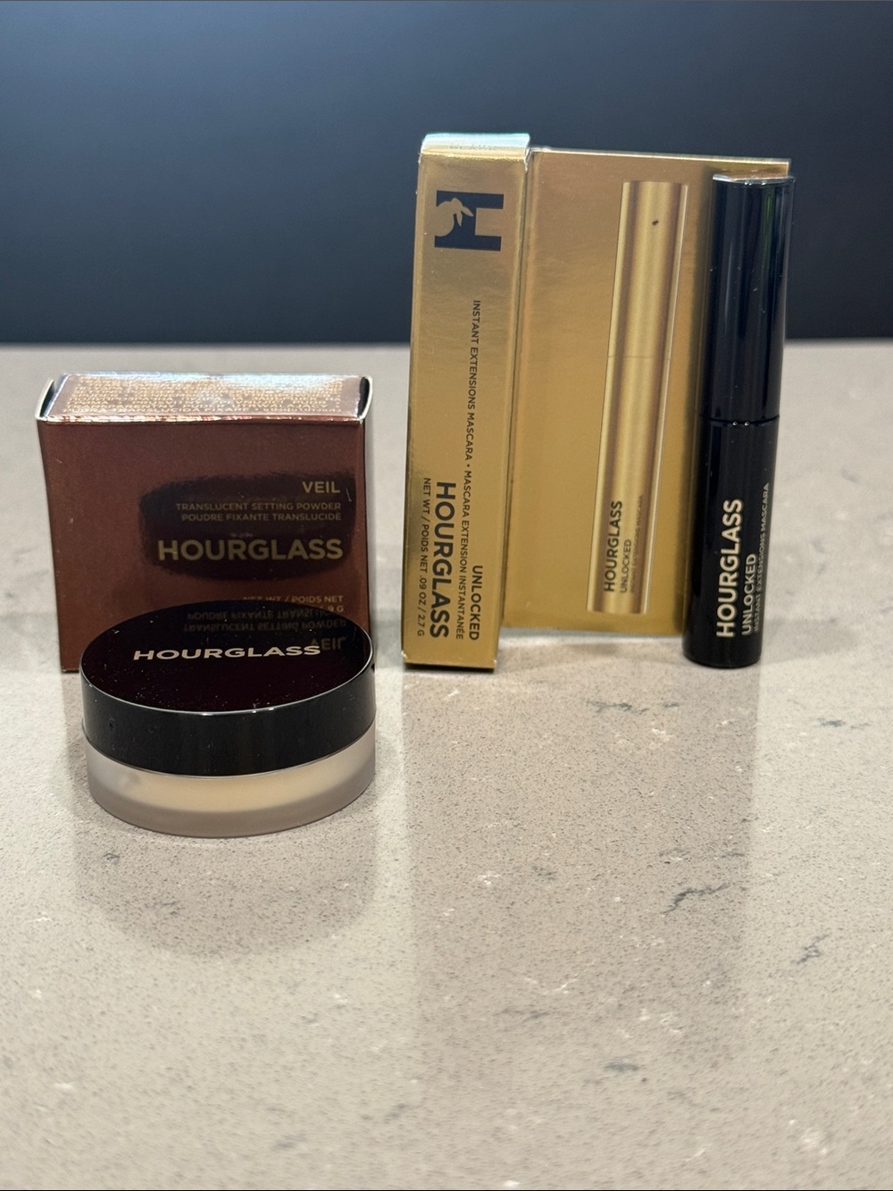 Hourglass Veil Translucent Setting Powder & Unlocked Mascara Minis. New